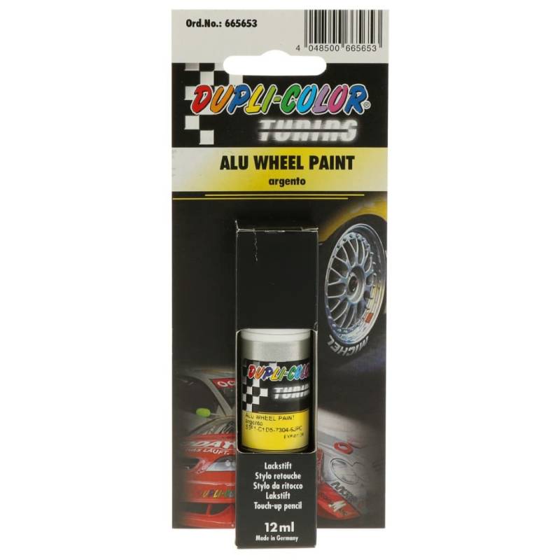 DUPLI-COLOR 665653 ALU WHEEL PAINT argento metallic 12 ml von Dupli-Color
