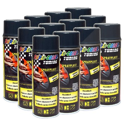 Dupli Color 12x 400ml Sprayplast carbon Seidenglanz [Hersteller-Nr. 388064] von DUPLI COLOR
