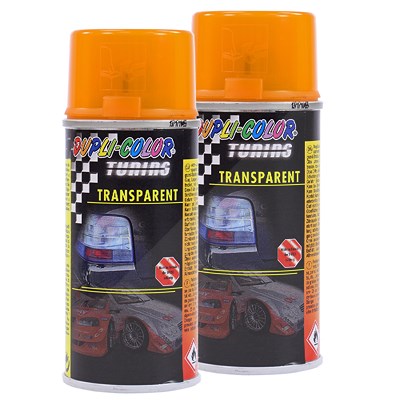 Dupli Color 2x 150ml Transparent-Spray orange [Hersteller-Nr. 674013] von DUPLI COLOR