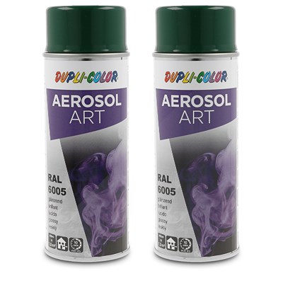 Dupli Color 2x 400ml Aerosol Art RAL 6005 moosgrün glänzend [Hersteller-Nr. 722615] von DUPLI COLOR