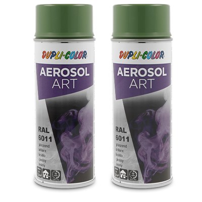 Dupli Color 2x 400ml Aerosol Art RAL 6011 resedagrün glänzend [Hersteller-Nr. 741203] von DUPLI COLOR