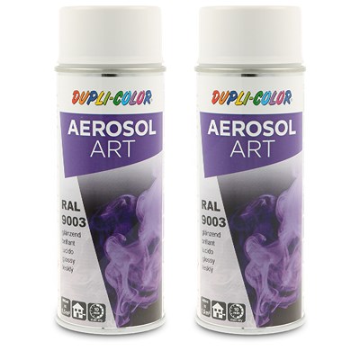 Dupli Color 2x 400ml Aerosol Art RAL 9003 signalweiss glänzend [Hersteller-Nr. 741418] von DUPLI COLOR