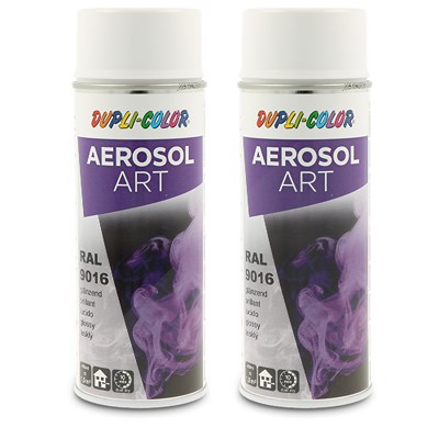 Dupli Color 2x 400ml Aerosol Art RAL 9016 verkehrsweiss [Hersteller-Nr. 741449] von DUPLI COLOR
