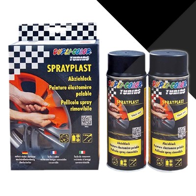 Dupli Color 2x 400ml Sprayplast schwarz matt [Hersteller-Nr. 388033] von DUPLI COLOR