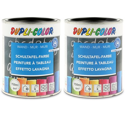Dupli Color 2x 750ml Schultafel-Farbe schwarz [Hersteller-Nr. 368110] von DUPLI COLOR
