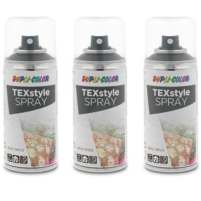 Dupli Color 3x 150ml Textilspray schwarz [Hersteller-Nr. 319914] von DUPLI COLOR