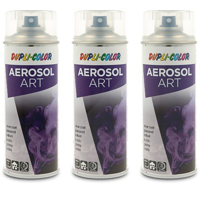 Dupli Color 3x 400ml Aerosol Art Klarlack glänzend [Hersteller-Nr. 744037] von DUPLI COLOR