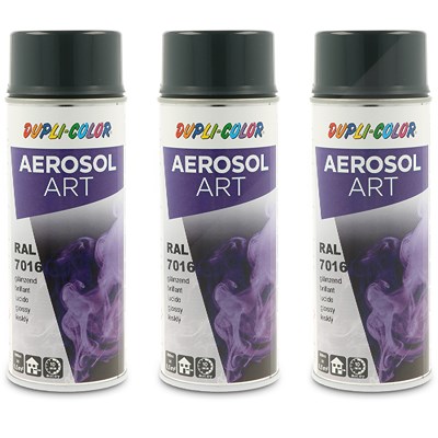 Dupli Color 3x 400ml Aerosol Art RAL 7016 anthrazitgrau [Hersteller-Nr. 741289] von DUPLI COLOR