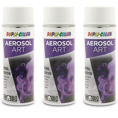 Dupli Color 3x 400ml Aerosol Art RAL 9016 verkehrsweiss [Hersteller-Nr. 741449] von DUPLI COLOR
