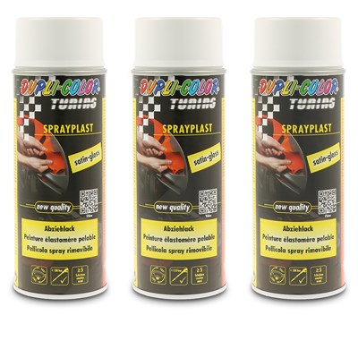 Dupli Color 3x 400ml Sprayplast weiß glänzend [Hersteller-Nr. 388057] von DUPLI COLOR