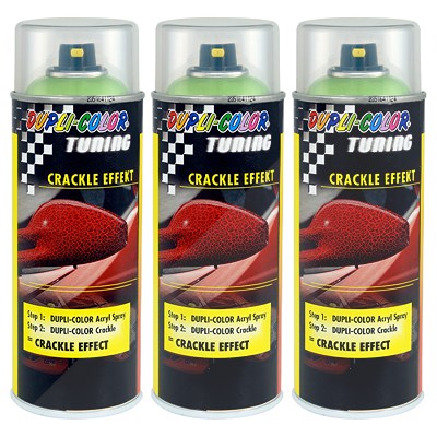 Dupli Color 3x 400ml Tuning Crackle Effekt grün [Hersteller-Nr. 466458] von DUPLI COLOR