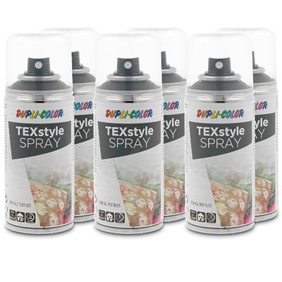 Dupli Color 6x 150ml Textilspray schwarz [Hersteller-Nr. 319914] von DUPLI COLOR