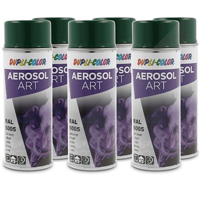 Dupli Color 6x 400ml Aerosol Art RAL 6005 moosgrün glänzend [Hersteller-Nr. 722615] von DUPLI COLOR