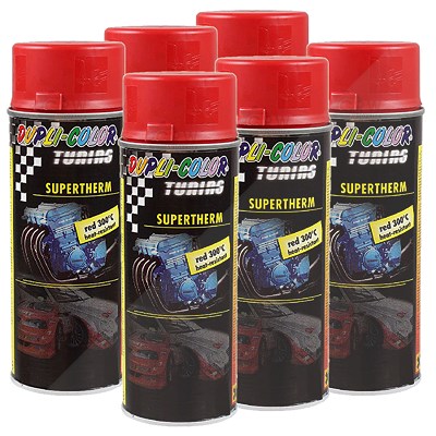 Dupli Color 6x 400ml Supertherm red 300°C [Hersteller-Nr. 339127] von DUPLI COLOR