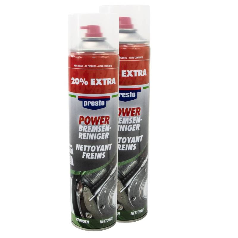 Bremsenreiniger Power Teilereiniger Spray Presto 307287 2 X 600 ml von DUPLI_bundle