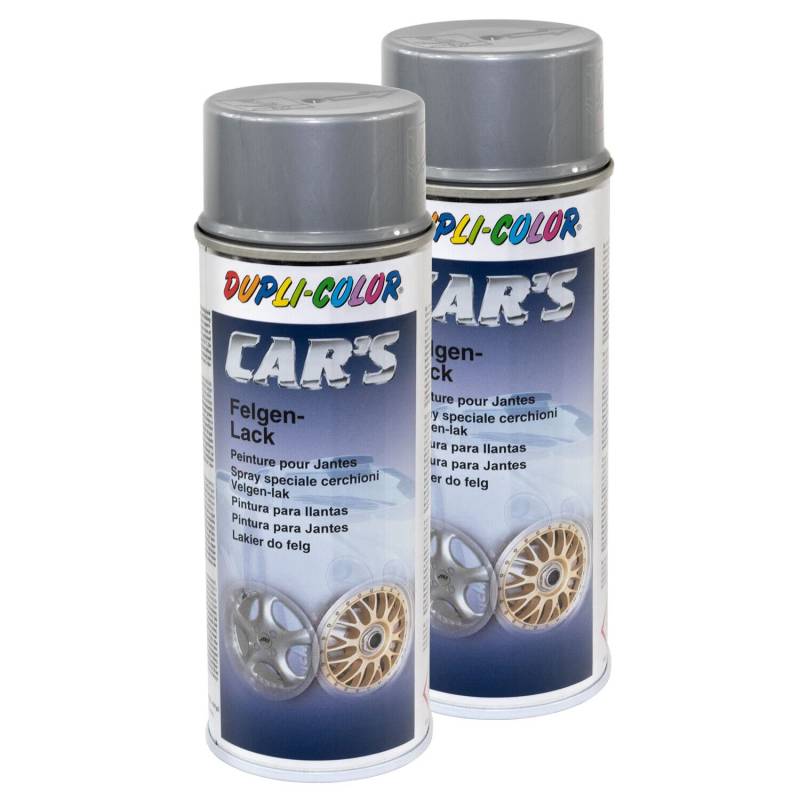Felgenlack Lack Spray Car's Dupli Color 385919 Silber 2 X 400 ml von DUPLI_bundle