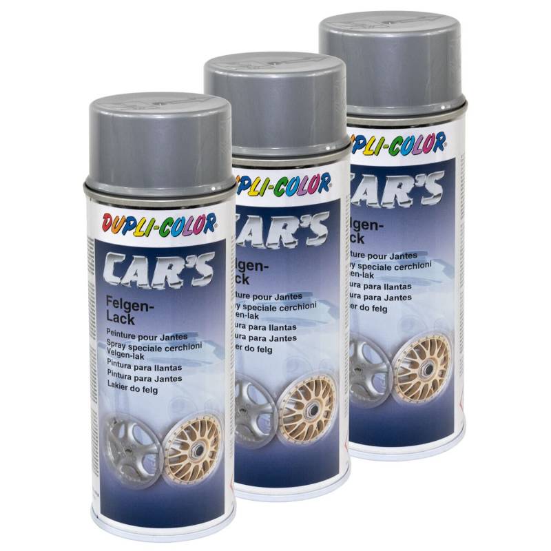 Felgenlack Lack Spray Car's Dupli Color 385919 Silber 3 X 400 ml von DUPLI_bundle