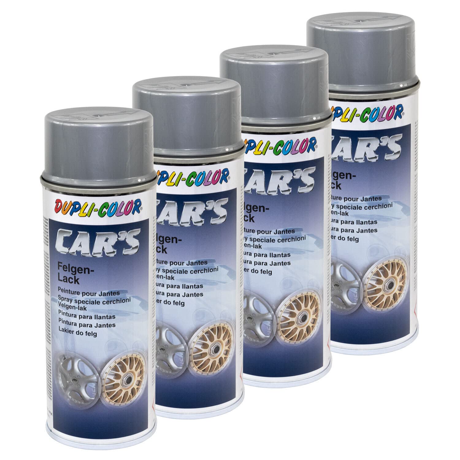 Felgenlack Lack Spray Car's Dupli Color 385919 Silber 4 X 400 ml von DUPLI_bundle