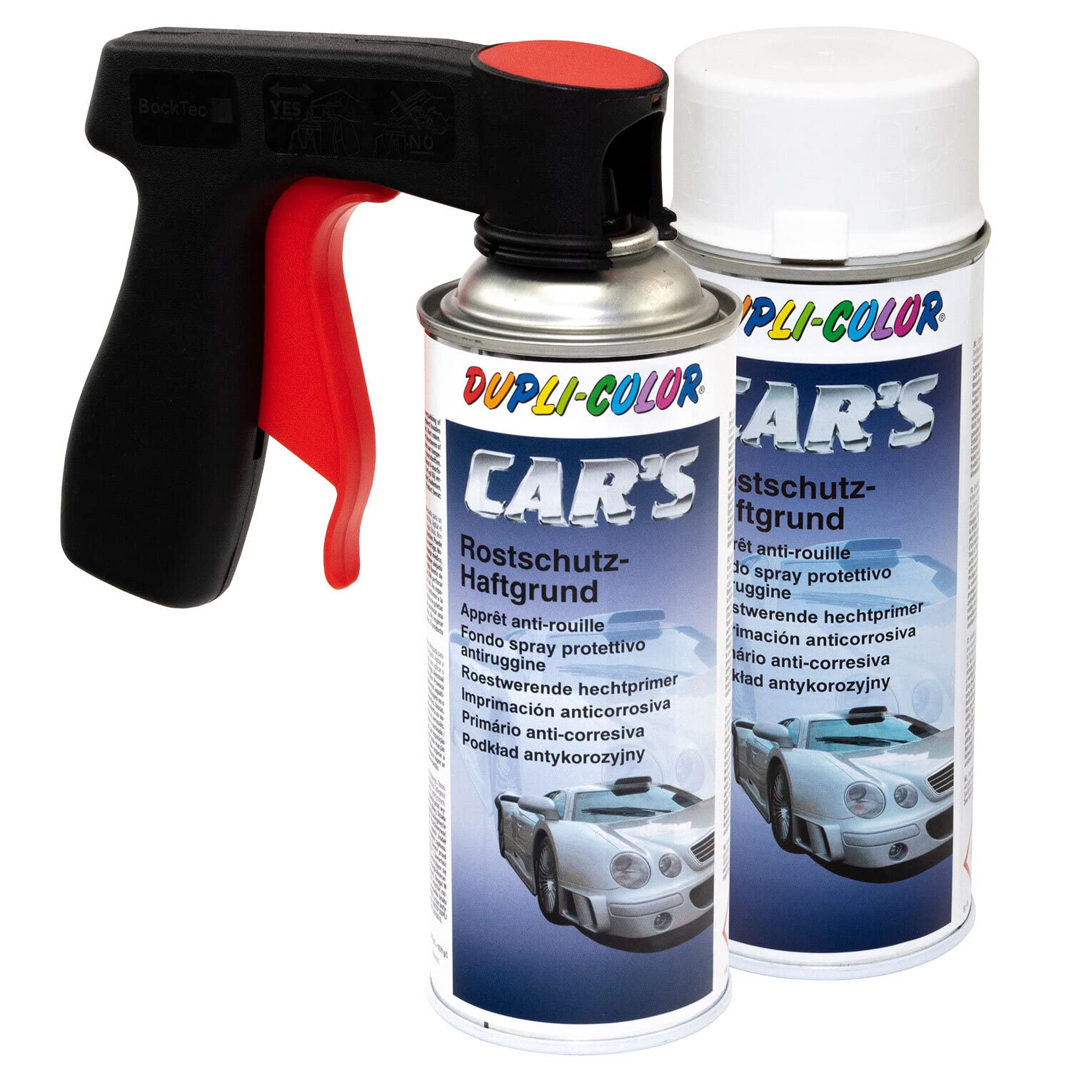 Haftgrund Grundierung Rostschutz Cars Dupli Color 218194 Weiss 2 X 400 ml mit Pistolengriff von DUPLI_bundle