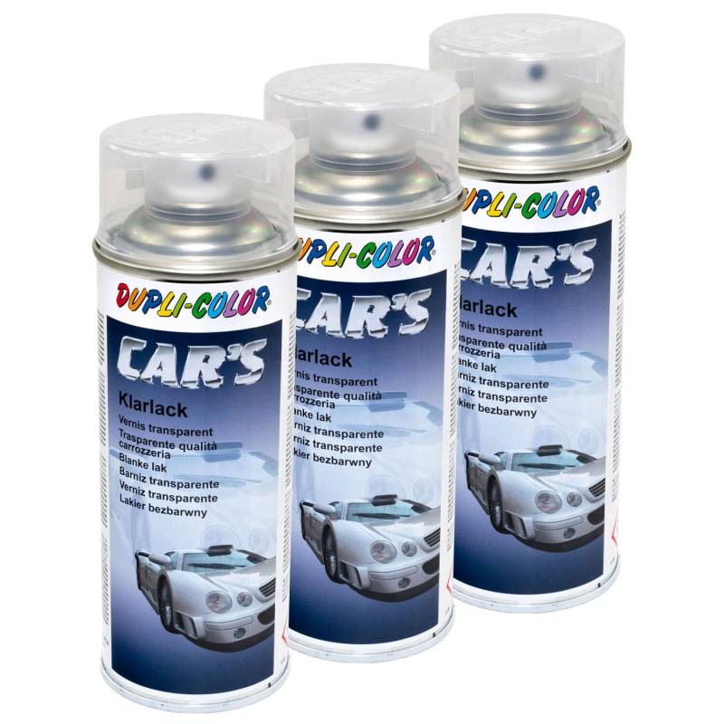Klarlack Lack Spray Car's Dupli Color 385858 glänzend 3 X 400 ml von DUPLI_bundle