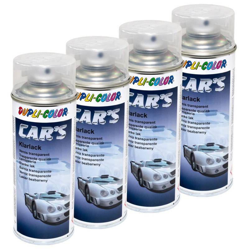 Klarlack Lack Spray Car's Dupli Color 385858 glänzend 4 X 400 ml von DUPLI_bundle