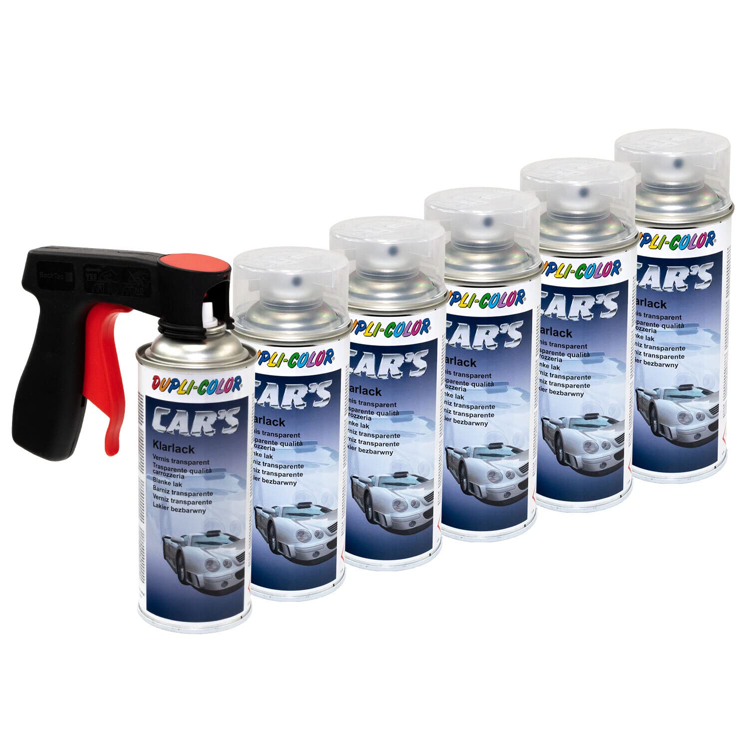 Klarlack Lack Spray Car's Dupli Color 385858 glänzend 6 X 400 ml mit Pistolengriff Klarlack Lack Spray Car's Dupli Color 385858 glänzend 6 X 400 ml mit Pistolengriff von DUPLI_bundle