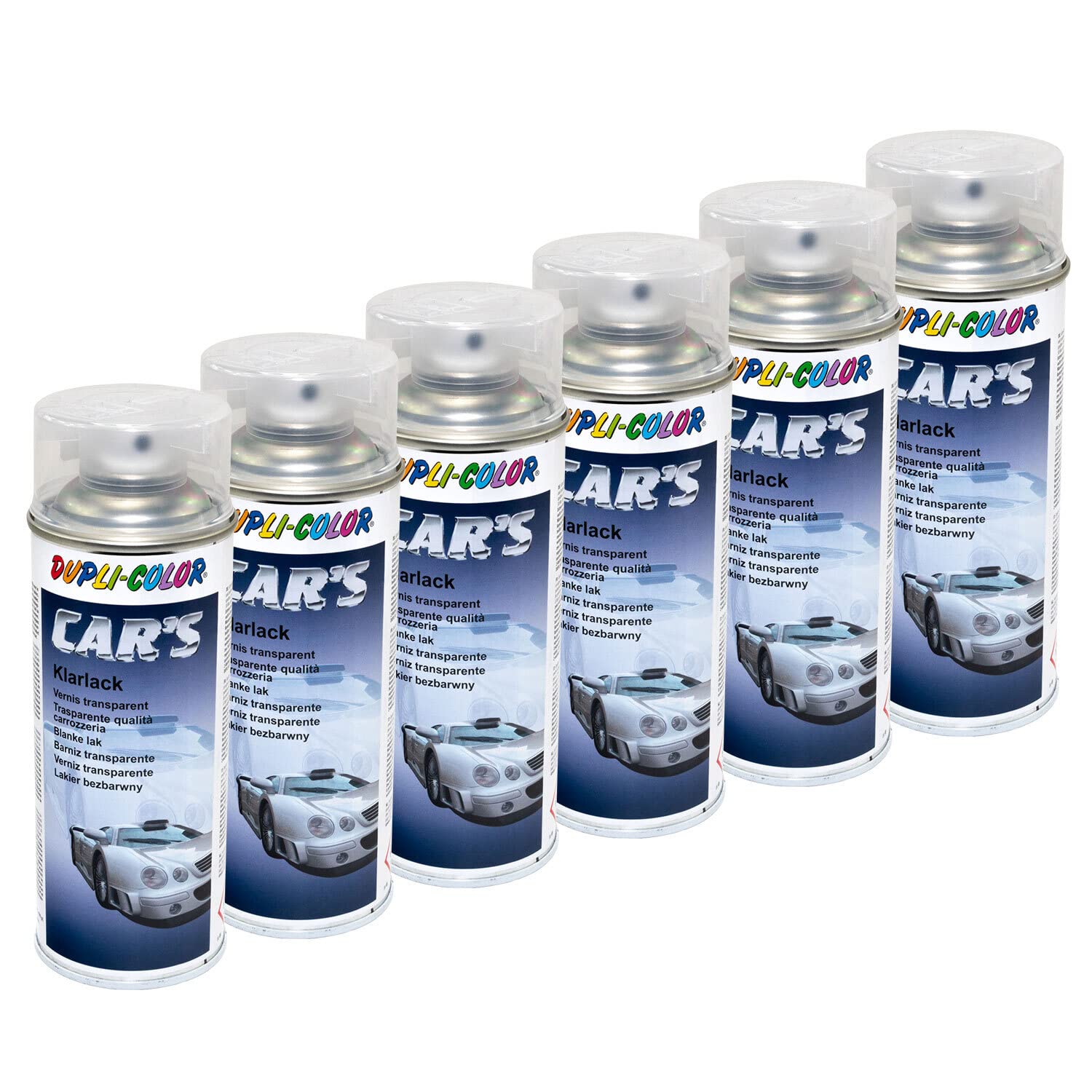 Klarlack Lack Spray Car's Dupli Color 385858 glänzend 6 X 400 ml von DUPLI_bundle