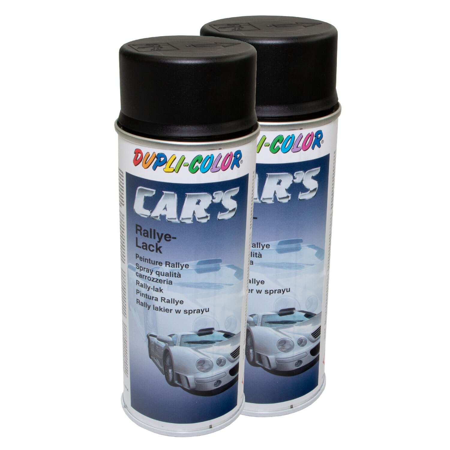 Lackspray Spraydose Sprühlack Cars Dupli Color 385872 schwarz matt 2 X 400 ml von DUPLI_bundle