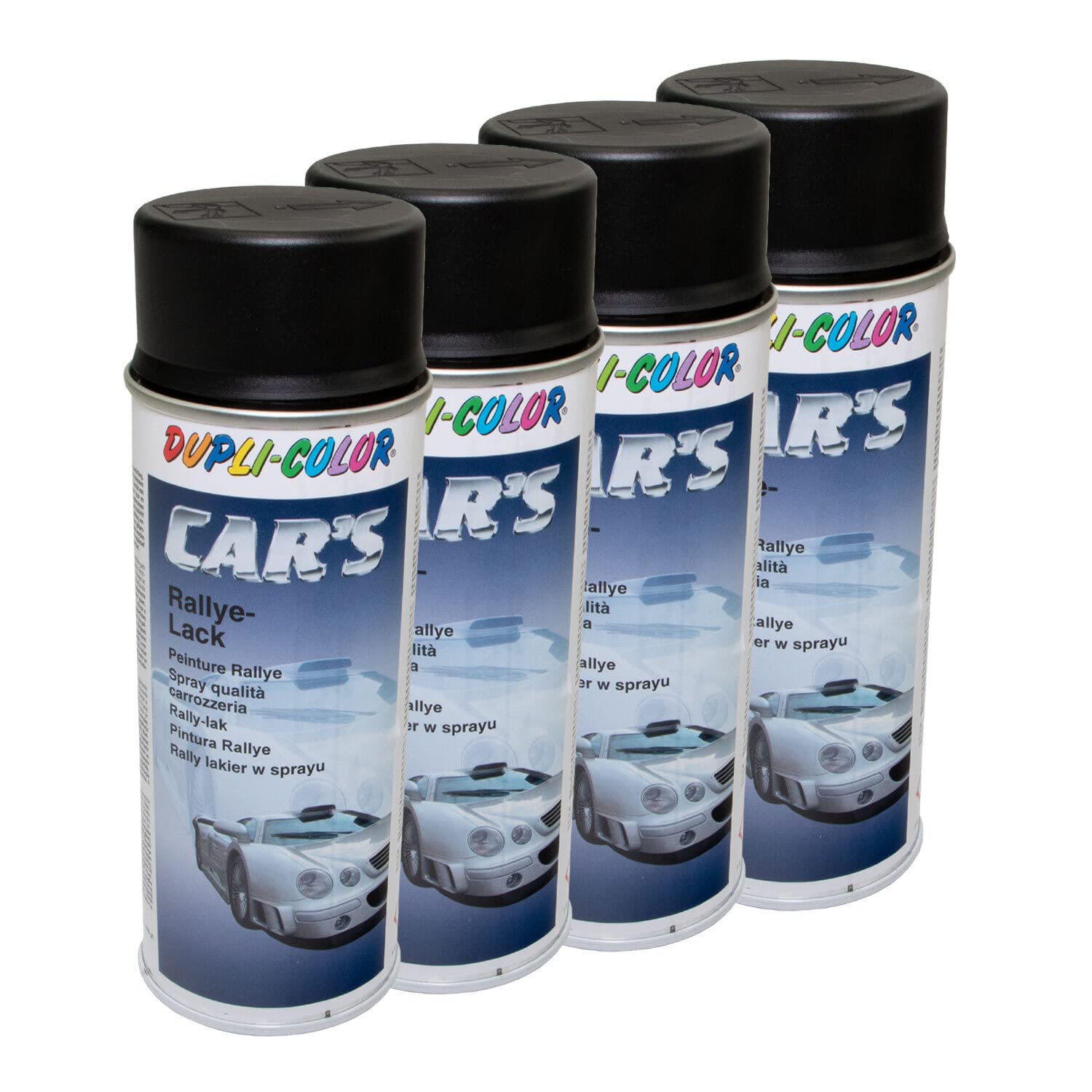 Lackspray Spraydose Sprühlack Cars Dupli Color 385872 schwarz matt 4 X 400 ml Lackspray Spraydose Sprühlack Cars Dupli Color 385872 schwarz matt 4 X 400 ml von DUPLI_bundle
