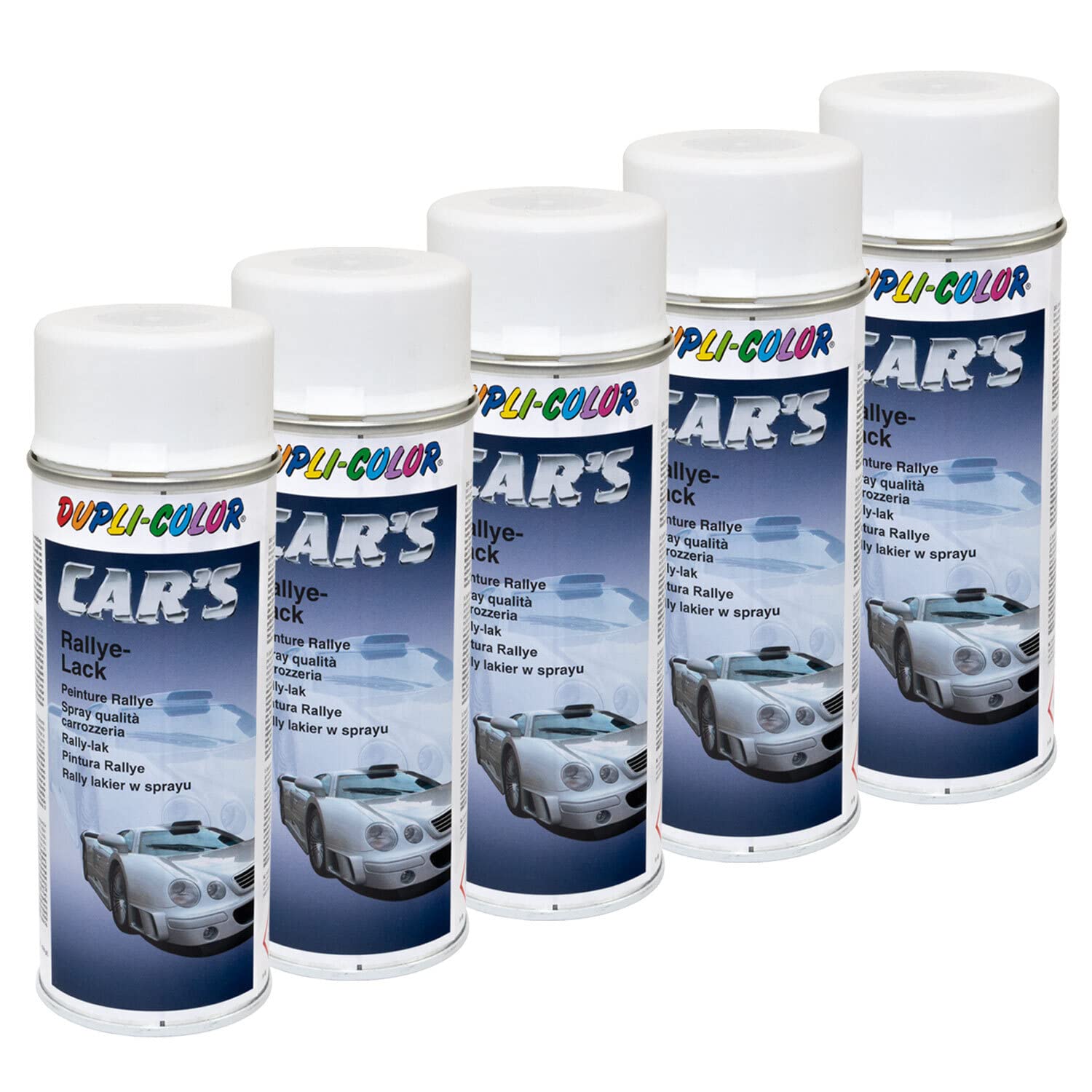 Lackspray Spraydose Sprühlack Cars Dupli Color 651953 weiss matt 5 X 400 ml von DUPLI_bundle