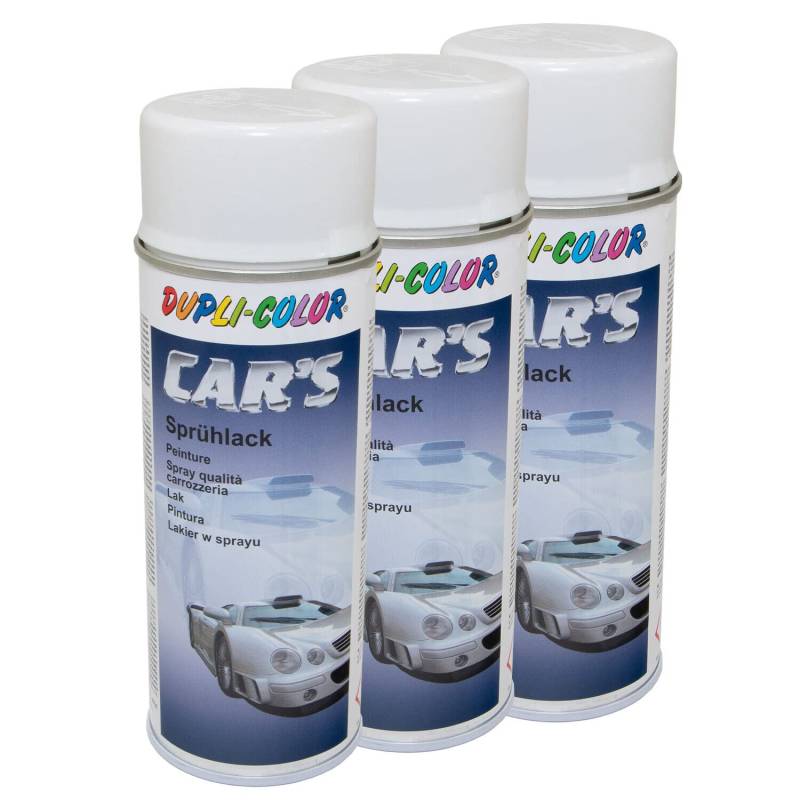 Lackspray Spraydose Sprühlack Cars Dupli Color 652233 weiss seidenmatt 3 X 400 ml von DUPLI_bundle