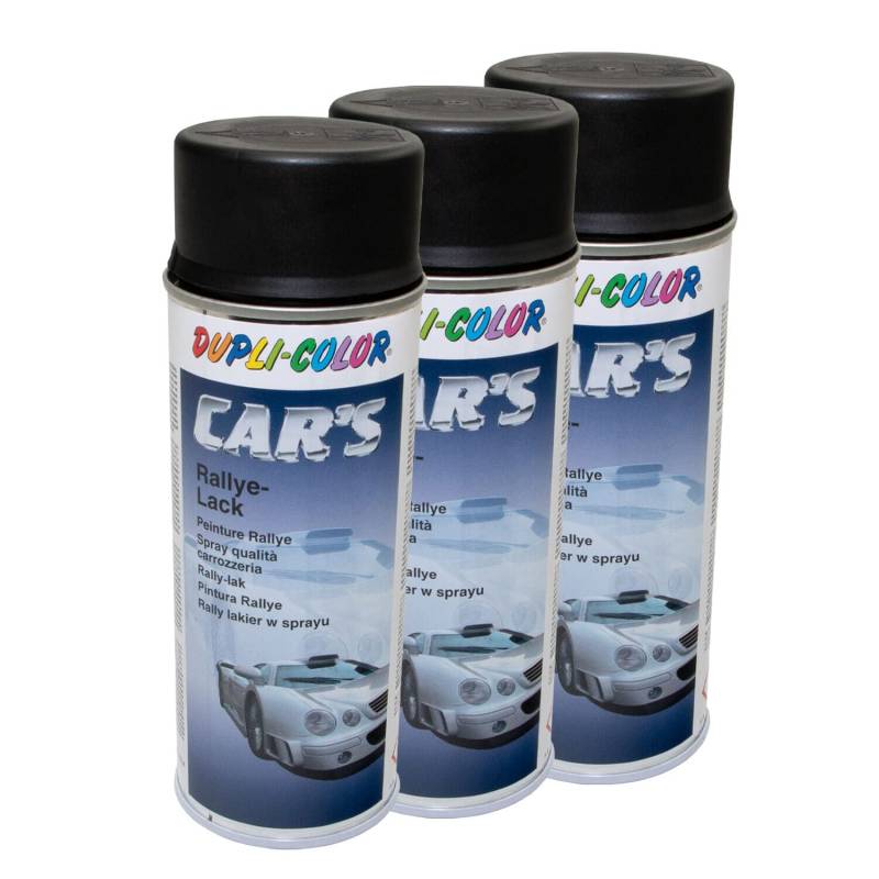 Lackspray Spraydose Sprühlack Cars Dupli Color 652240 schwarz seidenmatt 3 X 400 ml von DUPLI_bundle
