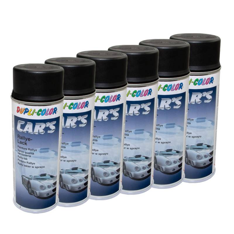 Lackspray Spraydose Sprühlack Cars Dupli Color 652240 schwarz seidenmatt 6 X 400 ml von DUPLI_bundle