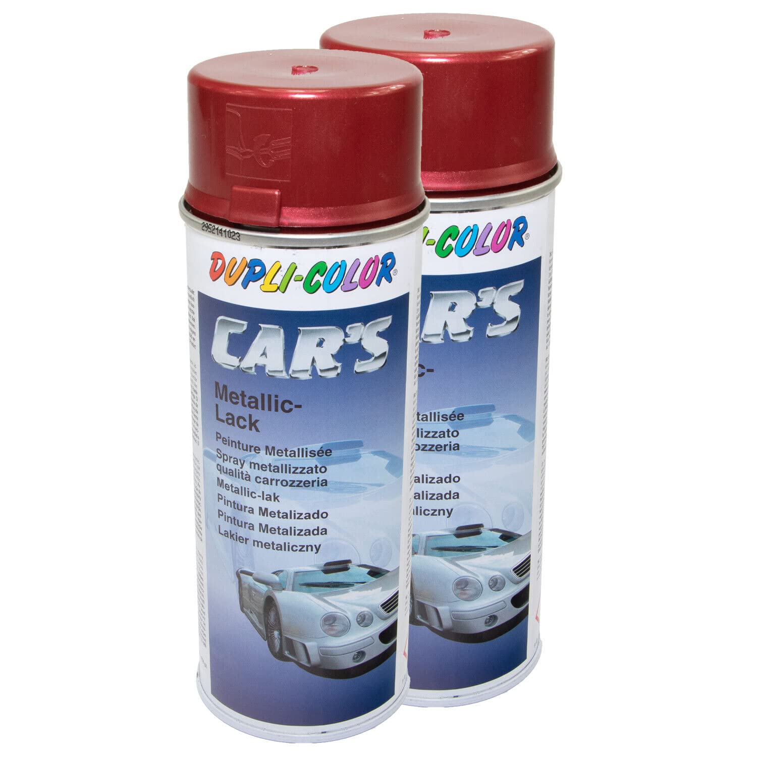 Lackspray Spraydose Sprühlack Cars Dupli Color 706868 rot metallic 2 X 400 ml von DUPLI_bundle
