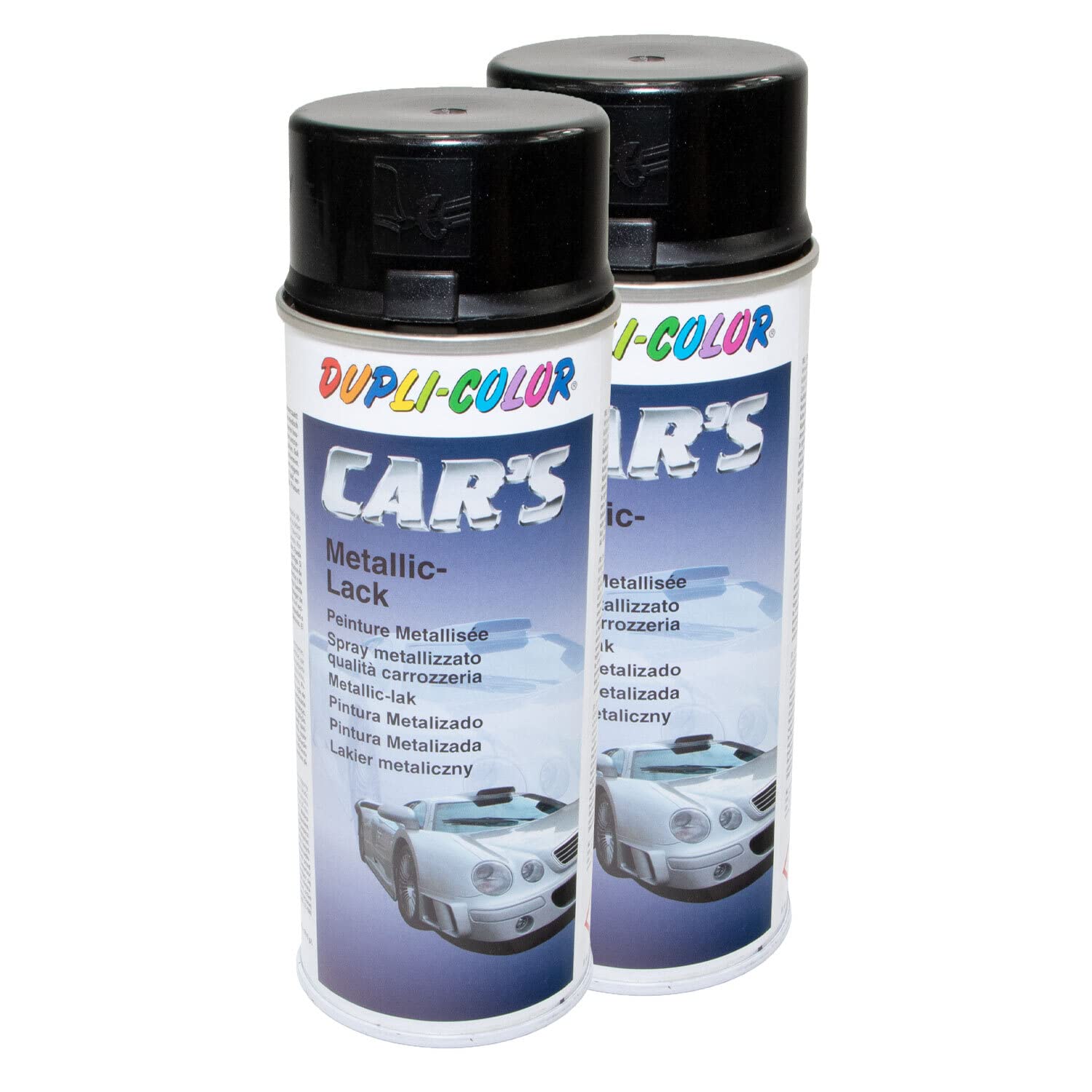 Lackspray Spraydose Sprühlack Cars Dupli Color 706875 schwarz metallic 2 X 400 ml von DUPLI_bundle