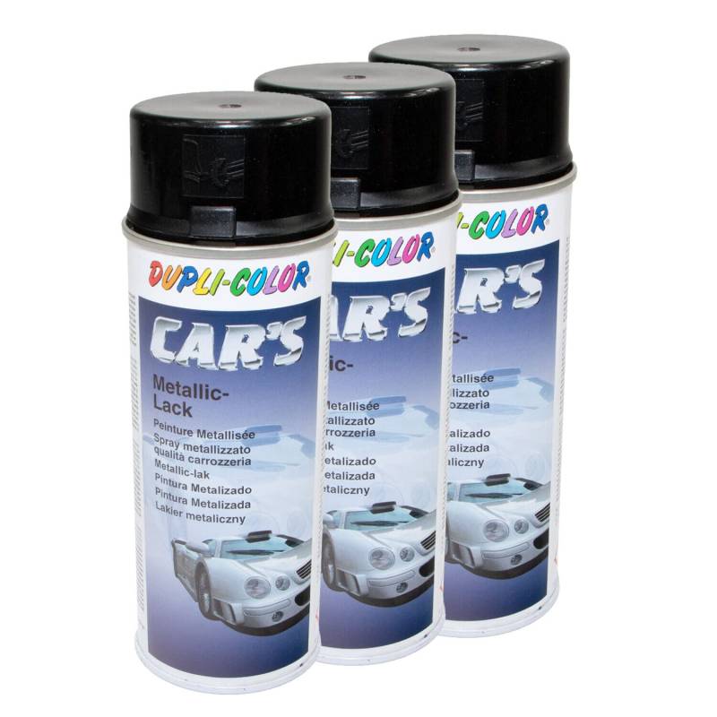 Lackspray Spraydose Sprühlack Cars Dupli Color 706875 schwarz metallic 3 X 400 ml von DUPLI_bundle
