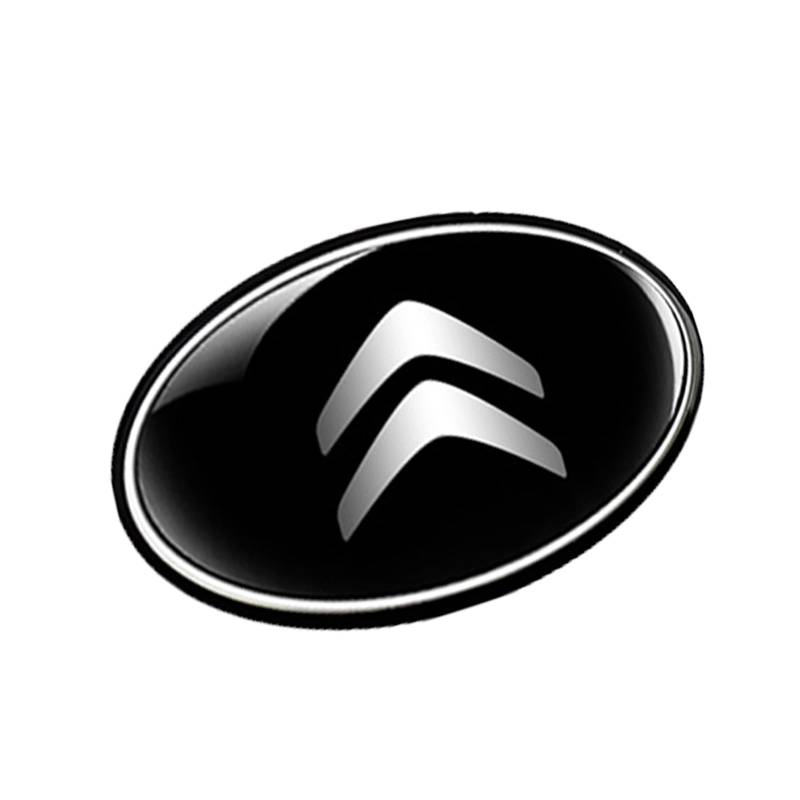 Abzeichen Logo für Citroen C3-XR Elysee C4L Versailles C5 X, Buchstaben Wort Emblem-Aufkleber,Autoaufkleber Sticker Emblem,Auto Emblem Abziehbilder Styling Dekoratives Emblem,A Glossy Black von DURAGS
