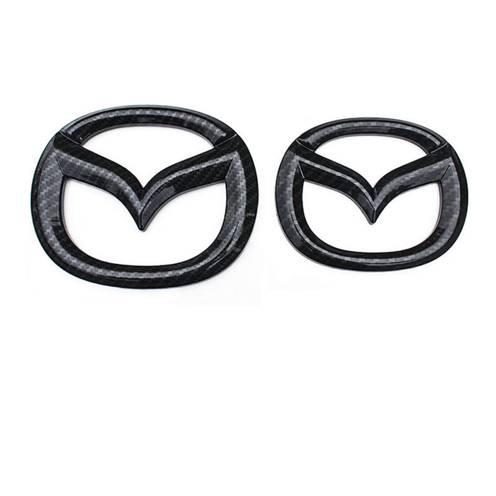 Abzeichen Logo für Mazda CX30, Buchstaben Wort Emblem-Aufkleber,Autoaufkleber Sticker Emblem,Auto Emblem Abziehbilder Styling Dekoratives Emblem,B Carbon Fiber von DURAGS