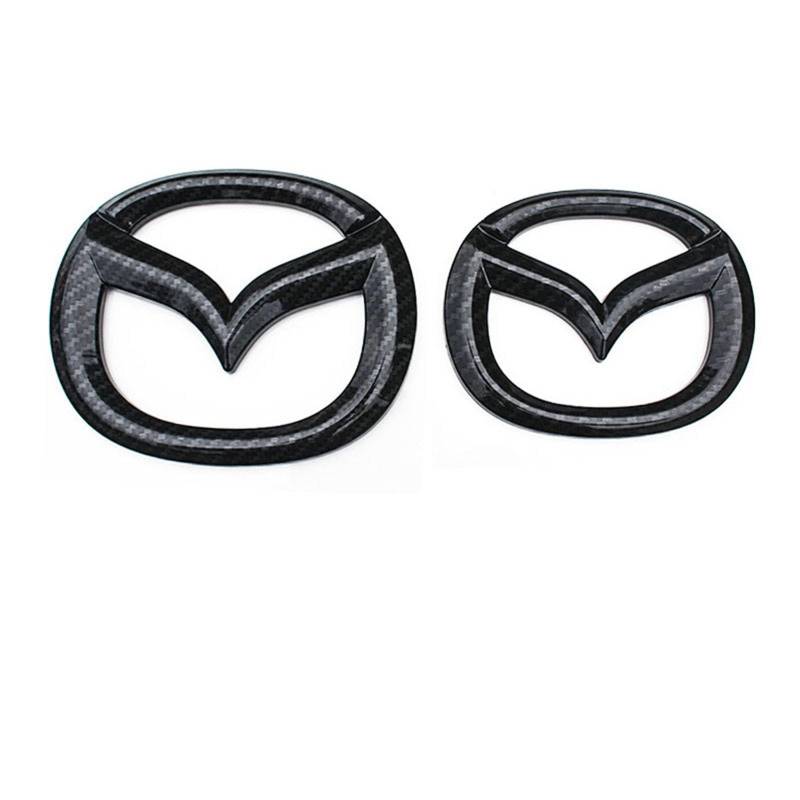 Abzeichen Logo für Mazda CX5, Buchstaben Wort Emblem-Aufkleber,Autoaufkleber Sticker Emblem,Auto Emblem Abziehbilder Styling Dekoratives Emblem,B Carbon Fiber von DURAGS