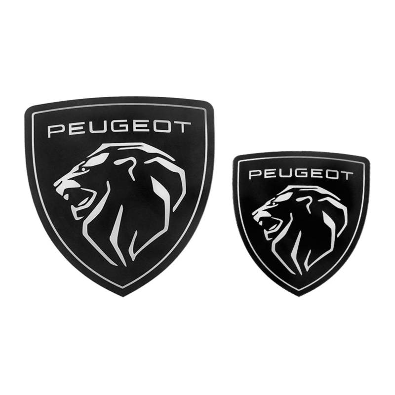Abzeichen Logo für Peugeot 508L 4008 5008 308 2008 408, Buchstaben Wort Emblem-Aufkleber,Autoaufkleber Sticker Emblem,Auto Emblem Abziehbilder Styling Dekoratives Emblem,Big and small von DURAGS