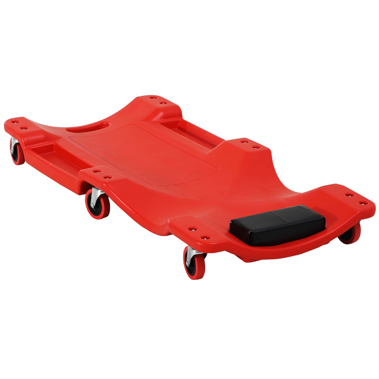 DURHAND KFZ Rollbrett Werkstattliege Auto Montageliege Montagerollbrett mit 6 beweglichen Rollen, gepolsterter Kopfstütze, Tragkraft 120 kg, Rot DURHAND KFZ Rollbrett Werkstattliege Auto Montageliege Montagerollbrett mit 6 beweglichen Rollen, gepolsterter Kopfstütze, Tragkraft 120 kg, Rot von DURHAND