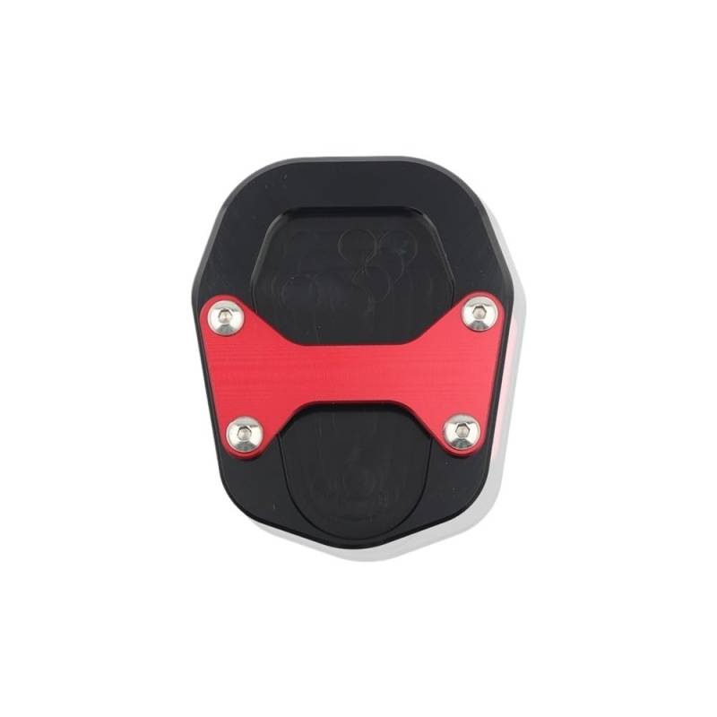 DUSHUO Für CT125 Für Hunter Cub Für JA65 Für Trail 125 Für JA65 2023-2024 Ständer Seitenständer Stehen Verlängerung Vergrößerer Pad Stützplatte(Red) von DUSHUO