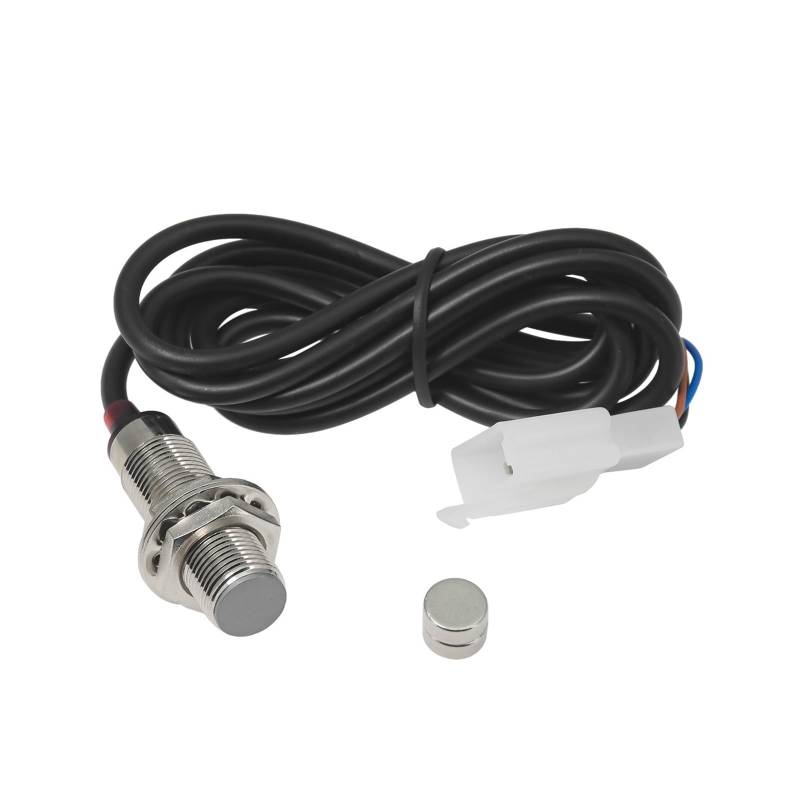 DUSHUO Kilometerzähler Motorrad 12000PRM LCD LCD-Computer-geschwindigkeitsmesser-grüne Tachometer Motorrad Gauge Motorrad Digital Dash FÜR 1-4 Zylinder Für(Sensor) von DUSHUO