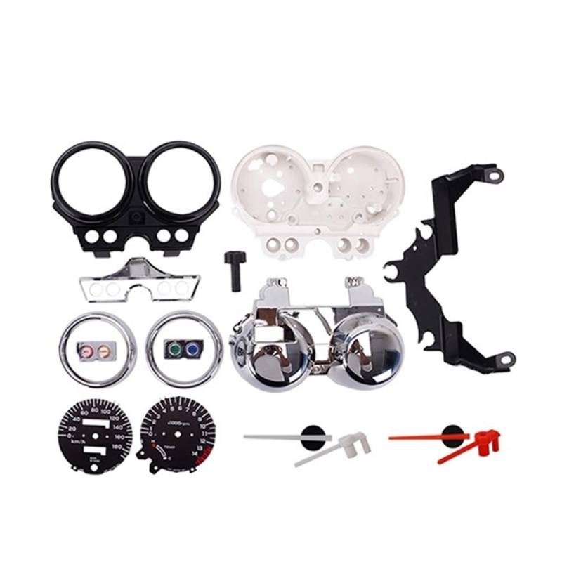 DUSHUO Kilometerzähler Motorrad AHH Instrumentenbaugruppe Messgeräte Cluster Tachometer Kilometerzähler Drehzahlmesser Für CB400 1992 1993 1994 Für CB400SF Für NC31 92-94(Housing Kit) von DUSHUO