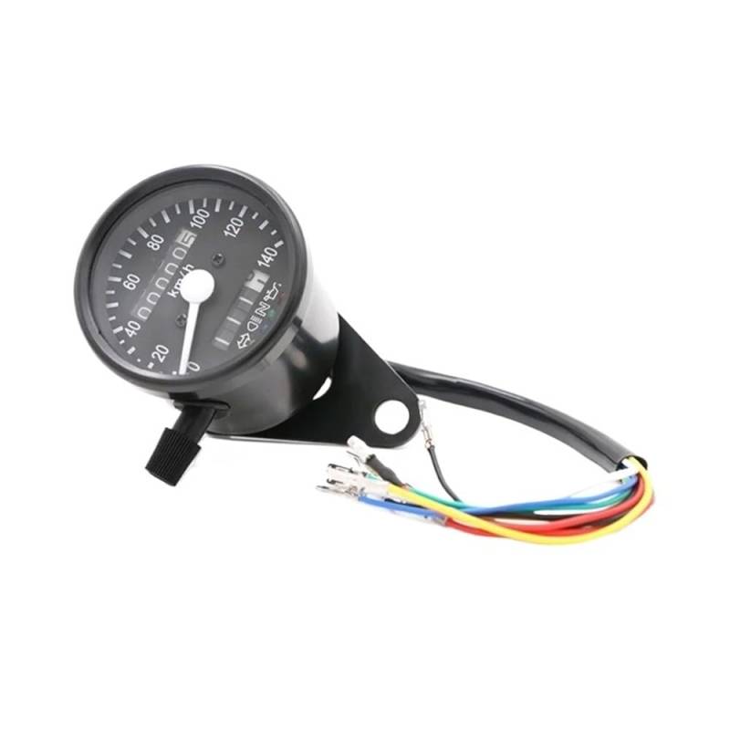 DUSHUO Kilometerzähler Motorrad Mechanischer Motorrad-Tachometer-Kilometerzähler Mit LCD-Motorrad-Modifikations-Drehzahlmesser von DUSHUO