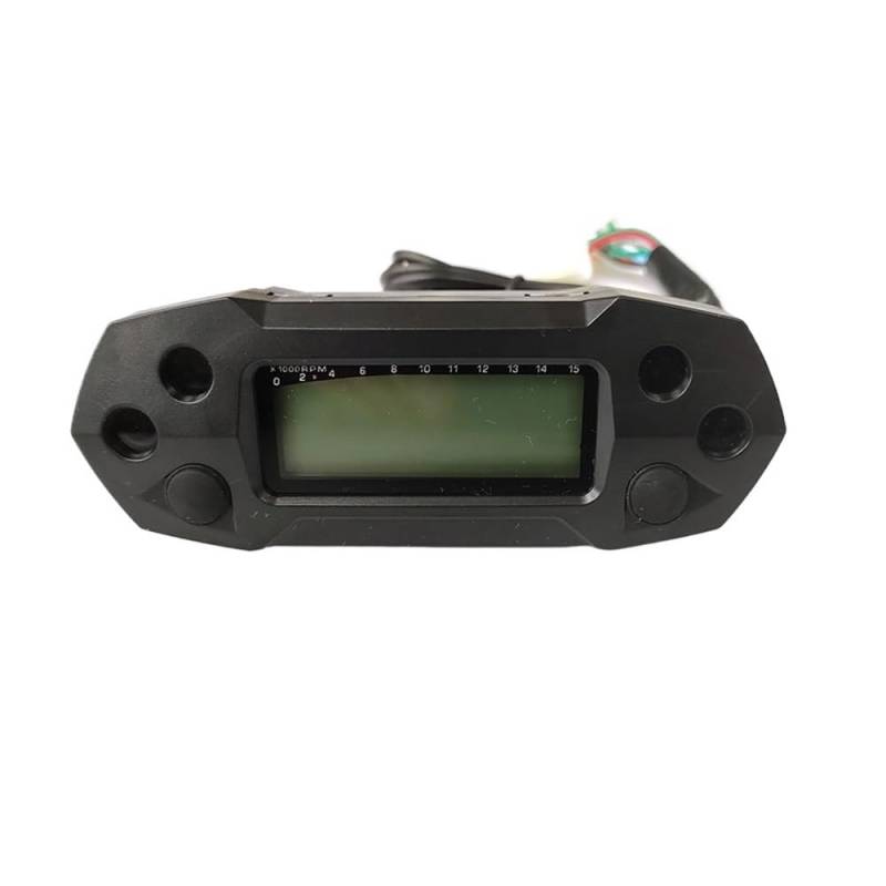 DUSHUO Kilometerzähler Motorrad Motorrad Kraftstoff Meter Tachometer Kilometerzähler Universal Einstellbare Geschwindigkeit Meter LCD Digital Speeeter Instrument Instrument(Color-1) von DUSHUO