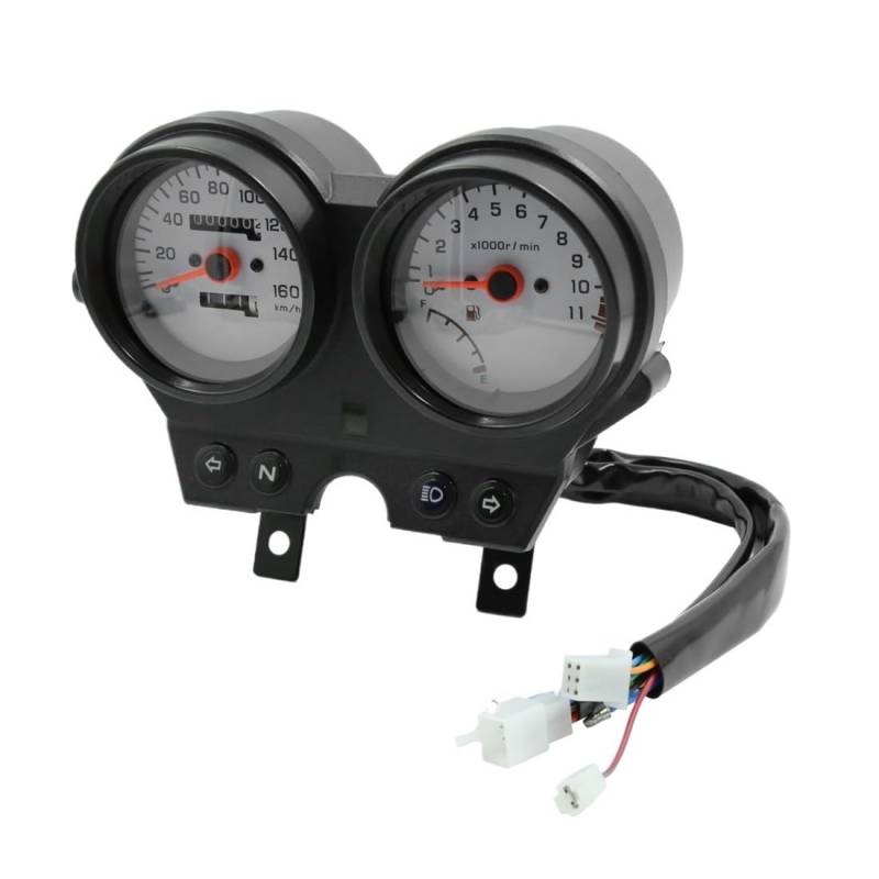 DUSHUO Kilometerzähler Motorrad Motorrad LCD-Computer-geschwindigkeitsmesser-grüne 12V Dual Kilometerzähler Tachometer Tachometer Cluster Anzeige Für EN(Color4) von DUSHUO