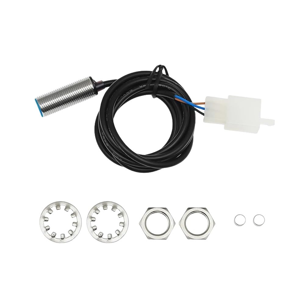 DUSHUO Kilometerzähler Motorrad Universal Digital Motorrad Tachometer Moto Meter Digitaler Tachometer Kilometerzähler Instrument Sensor Speed ​​Gauge Tacho RPM Meter(Only Sensor) von DUSHUO