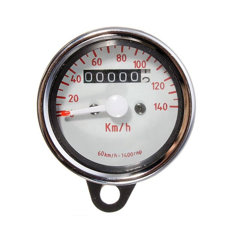 DUSHUO Kilometerzähler Motorrad Universal Motorrad LCD-Computer-geschwindigkeitsmesser-grüne Dual Backlit Pit Bike Meter Instrumente Messgeräte Für CG125 Für Cafe Racer von DUSHUO