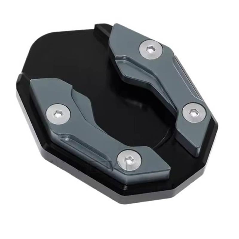 DUSHUO Motorrad Fahrrad Ständer Extender Fuß Seite Stehen Verlängerung Pad Unterstützung Platte Anti-Skid Vergrößert Basis Stützplatte(Color-Ti) von DUSHUO